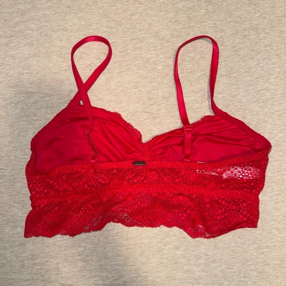 PINK Victoria's Secret Red Lace Bandeau - Picture 3 of 5